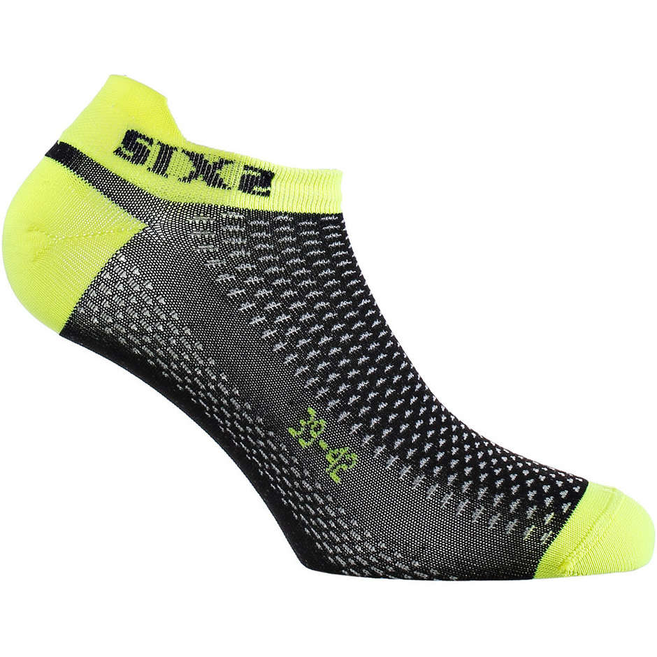 Chaussettes Sixs Fant S Technical Bike and Bike Ghost Jaune Fluo Noir