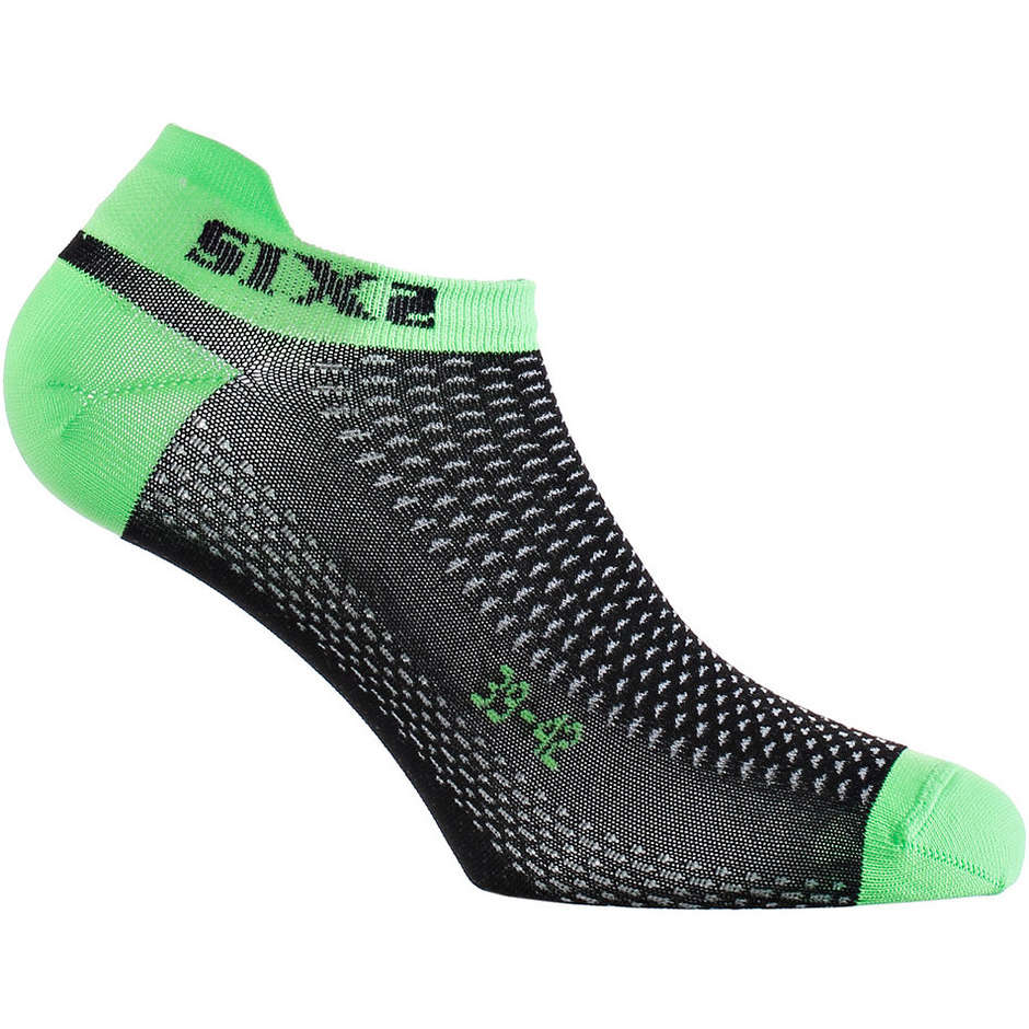 Chaussettes Sixs Fant S Technical Bike and Bike Ghost Noir Vert Fluo