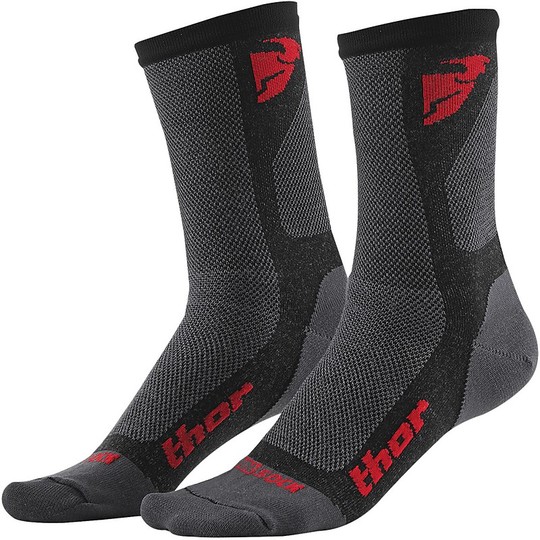 Chaussettes techniques Thor Dual Sport Cool Red