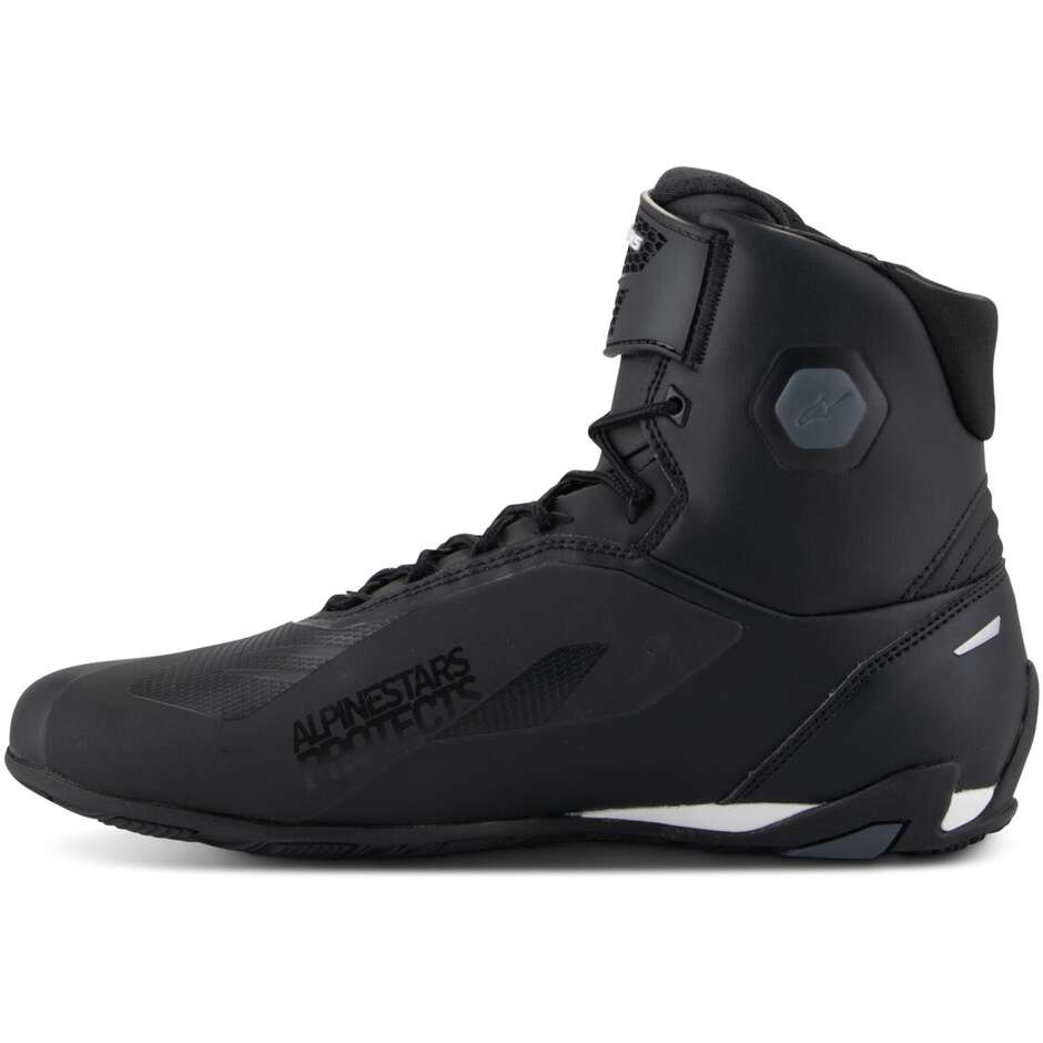 Chaussures de moto Alpinestars FASTER-4 Noir Blanc