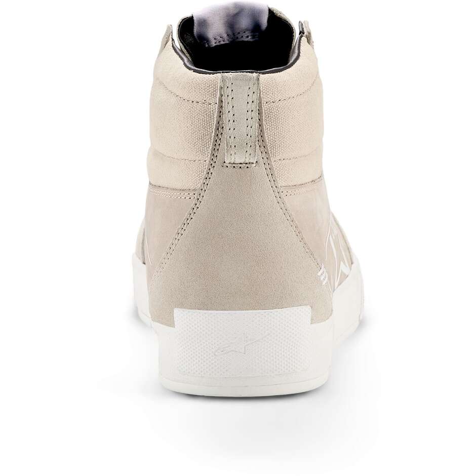 Chaussures de moto Alpinestars RIDE-63 en cuir, blanches, Savage