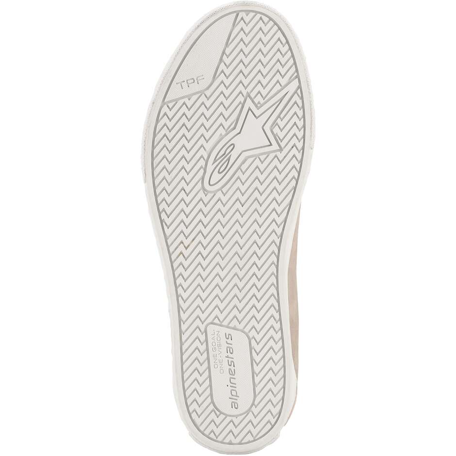 Chaussures de moto Alpinestars RIDE-63 en cuir, blanches, Savage