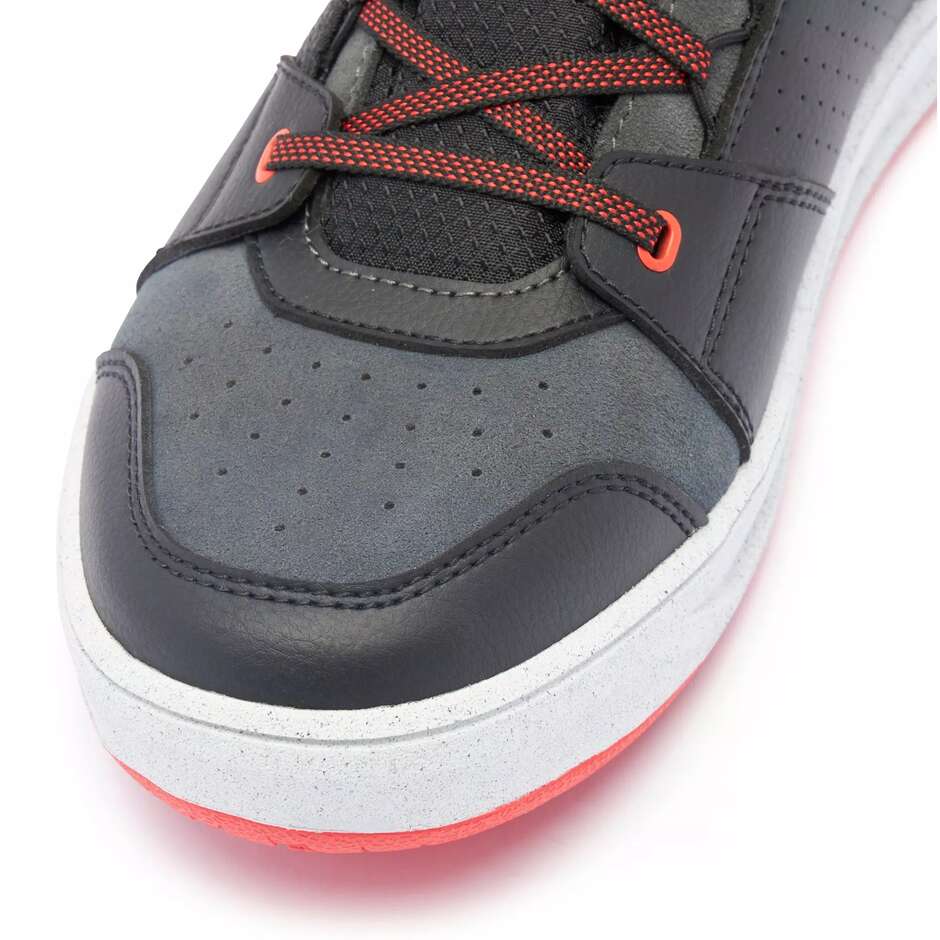 Chaussures de moto Dainese SUBURB D-WP # Noir Blanc Rouge Lave