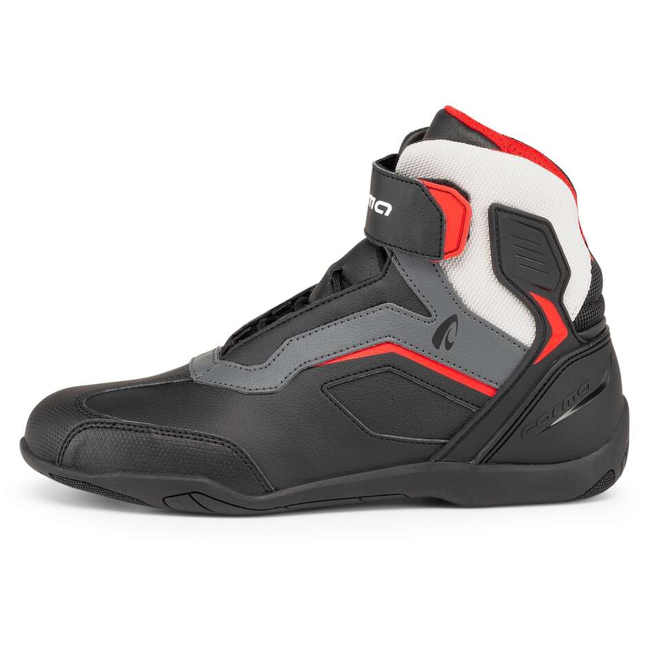Chaussures de moto d'été Forma STINGER EVO FLOW noir blanc gris