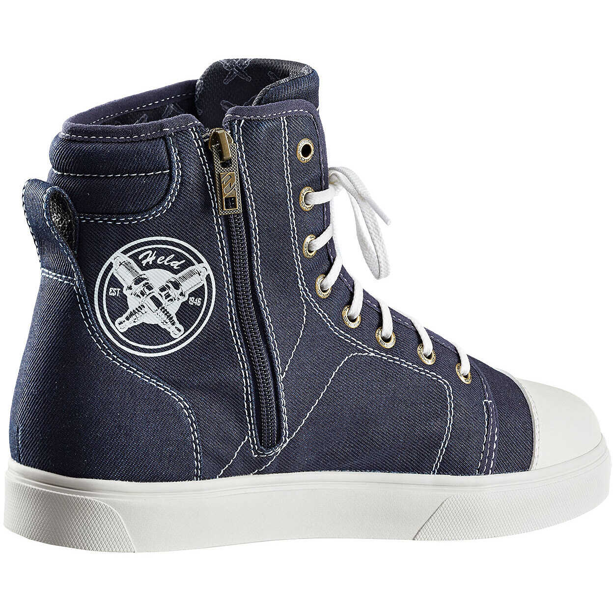 Modeka Lane Chaussures Moto Baskets Vintage Cuir - Protection Cheville Et Look Décontracté