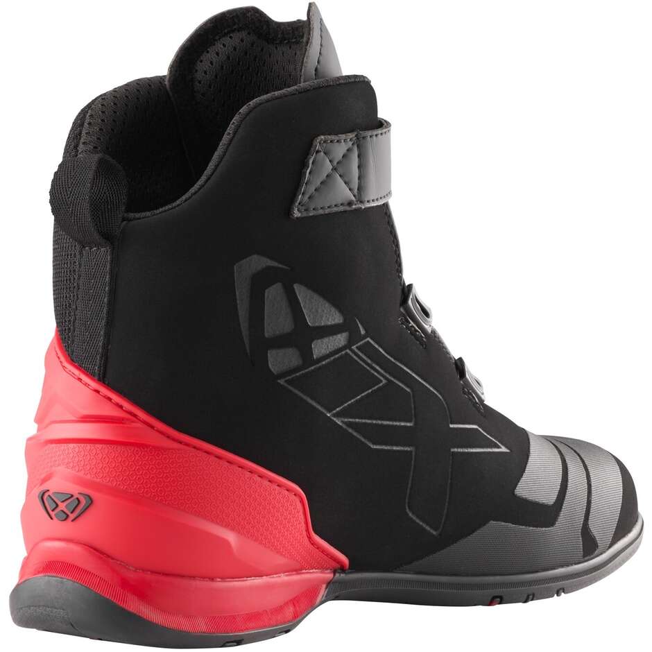 Chaussures de moto Ixon BULL 2 AIR Noir Blanc Rouge