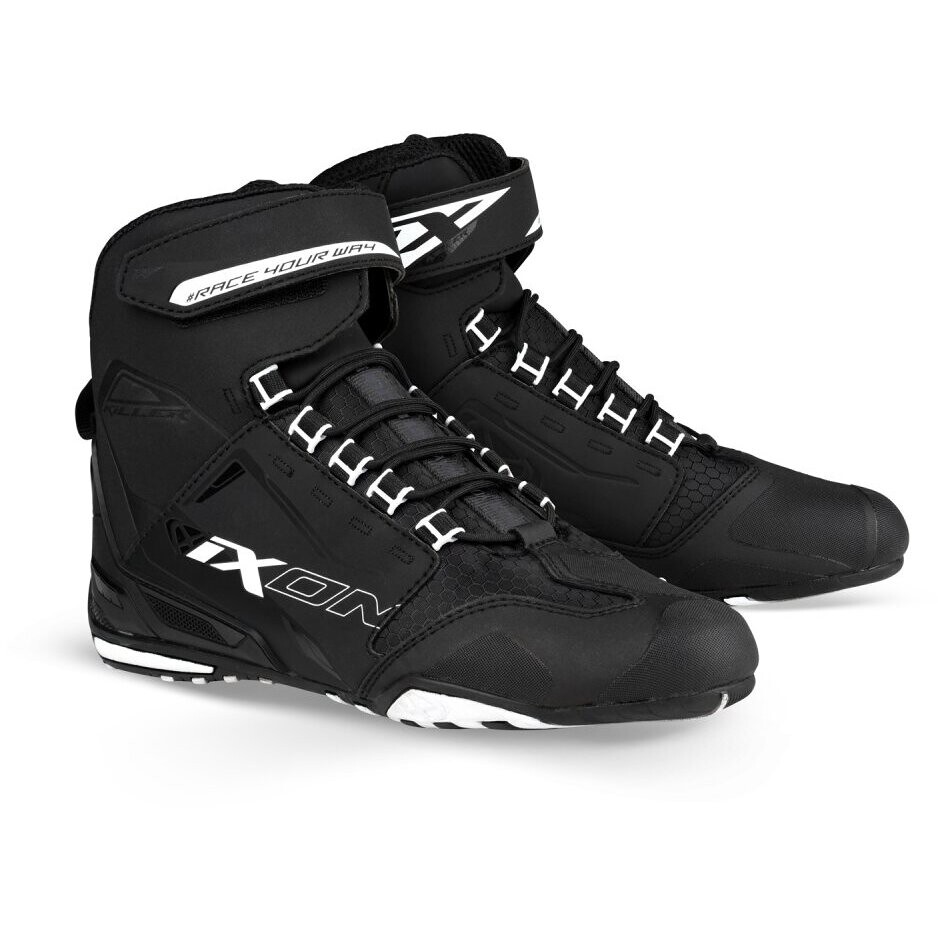 Chaussures de moto Ixon KILLER noir blanc