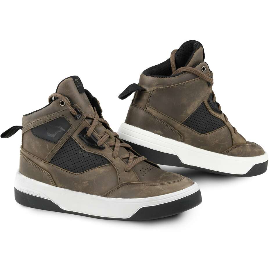 Chaussures de moto Macna Citeon marron/noir