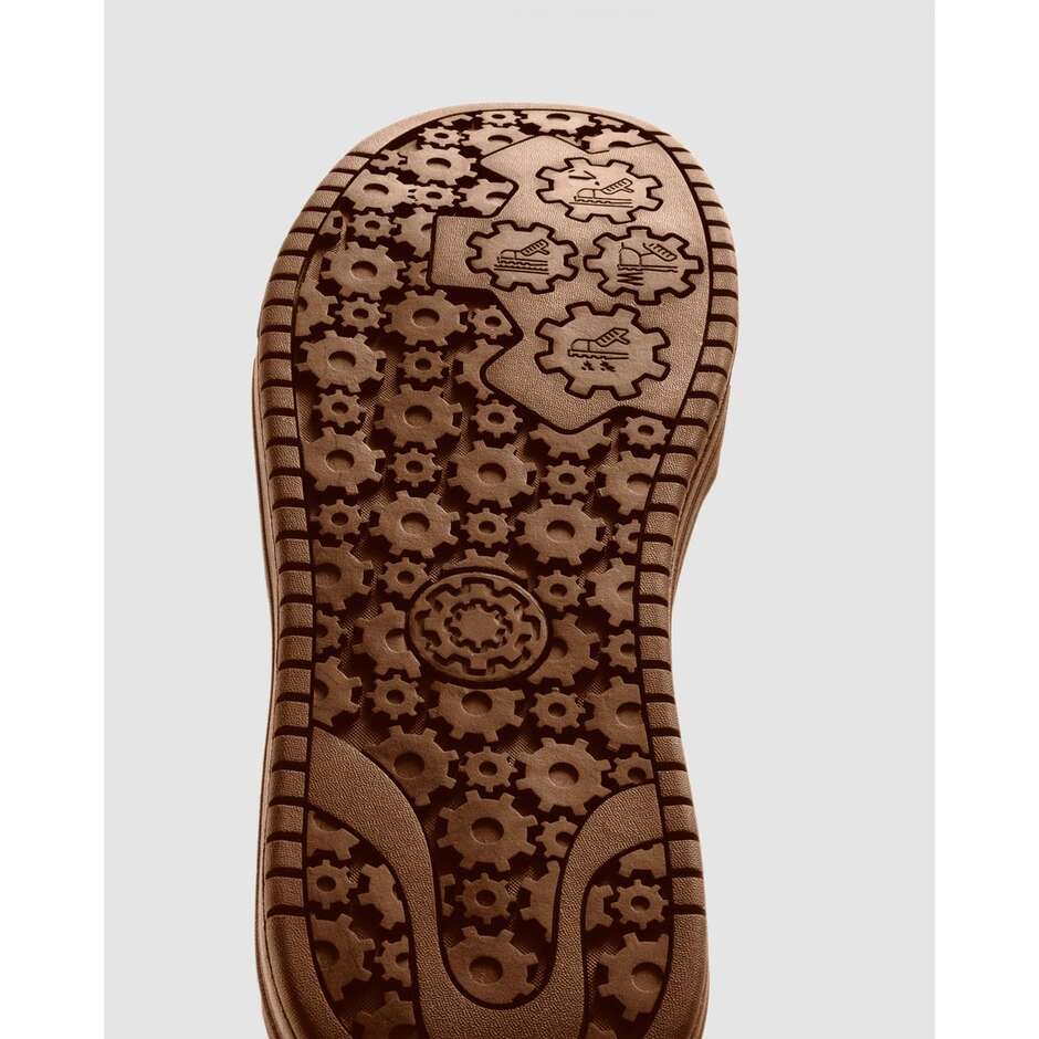 Chaussures de moto marron Rebelhorn SPIKE