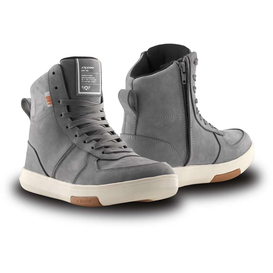 Chaussures de moto pour femme Ixon GHOST WP LADY, grises