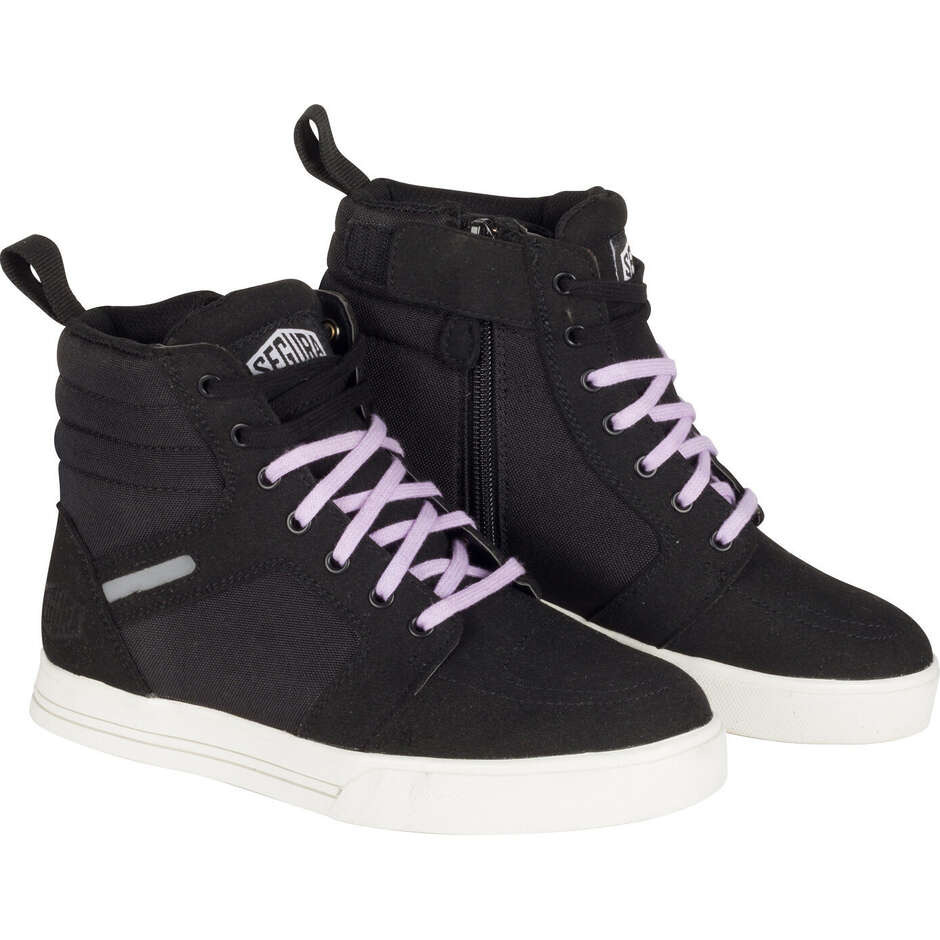 Chaussures de moto pour femme Segura LADY SANTANA Noir Lilas