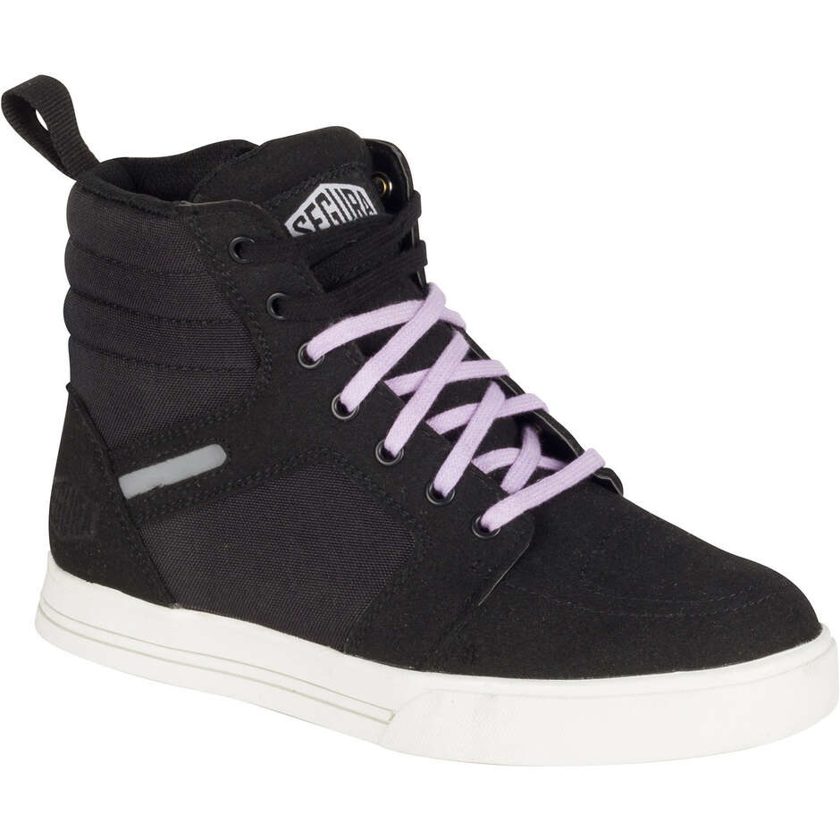 Chaussures de moto pour femme Segura LADY SANTANA Noir Lilas