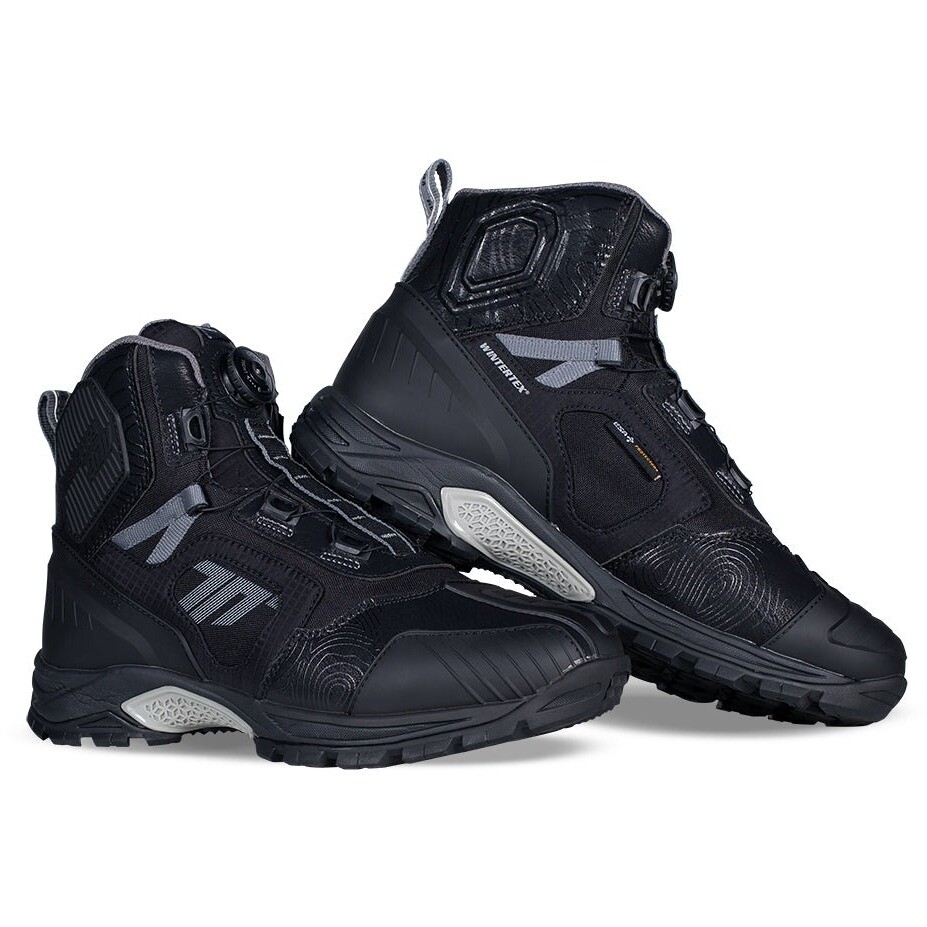 Chaussures de moto Seventy Degrees SD-BA7 STELVIO LOW Noir Gris