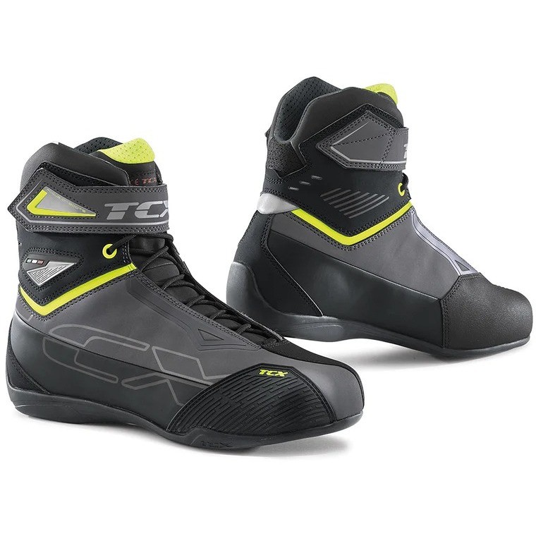 Chaussures de moto sport imperméables Tcx 9507W RUSH 2 Gris Fluo Jaune