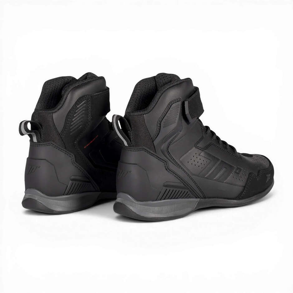 Chaussures de moto unisexes Seventy Degrees SD-BR4 VELOCE ONE noires