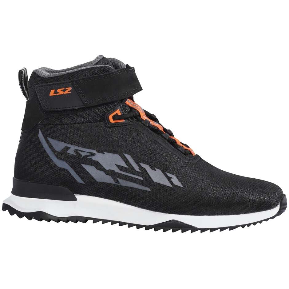 Chaussures de sport moto LS2 ACRUX MAN noir HV orange