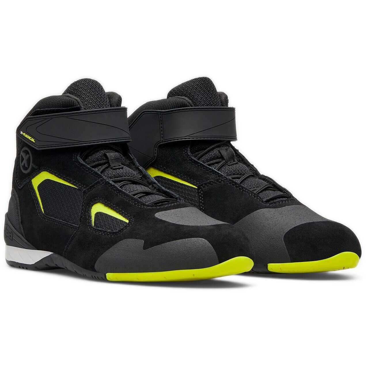 Chaussures de sport moto XPD X RADICAL noir jaune fluo Vente en Ligne Outletmoto.eu