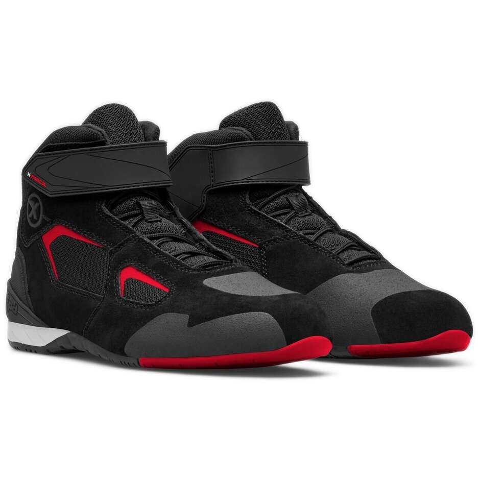 Chaussures de sport moto XPD X-RADICAL noir rouge