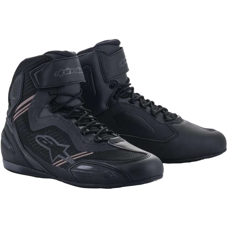 Chaussures Moto Alpinestars FASTER-3 RIDEKNIT Noir Noir