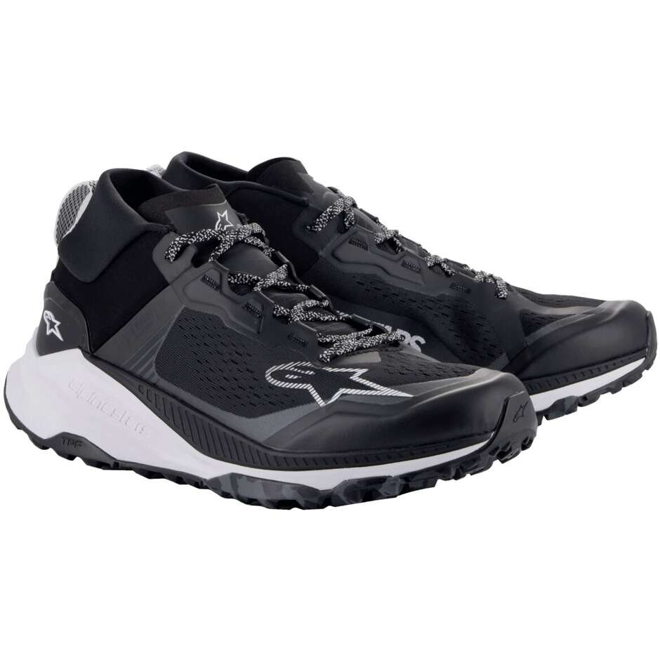 Chaussures Moto Alpinestars META XR V2 Noir Blanc Gris Foncé