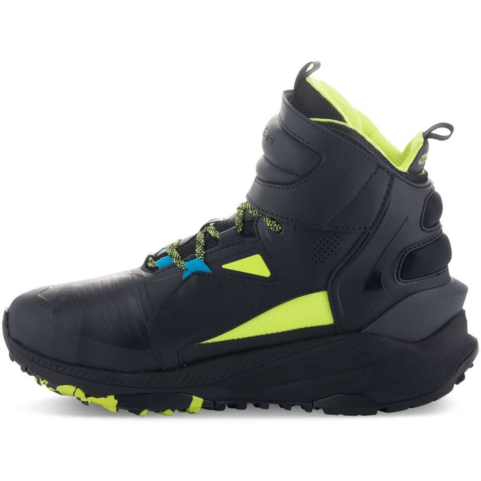 Chaussures moto Alpinestars SPEEDSTREET Noir Lime Ocean Blue