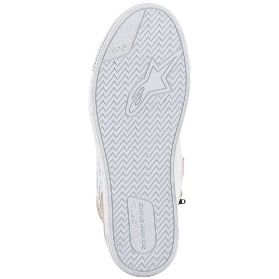 Chaussures moto Alpinestars STELLA STATED PODIUM pour femme Blanc clair Gris