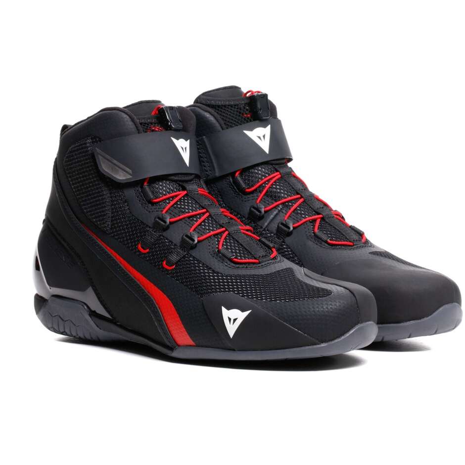 Chaussures moto Dainese HERIAN AIR Noir Rouge Lave