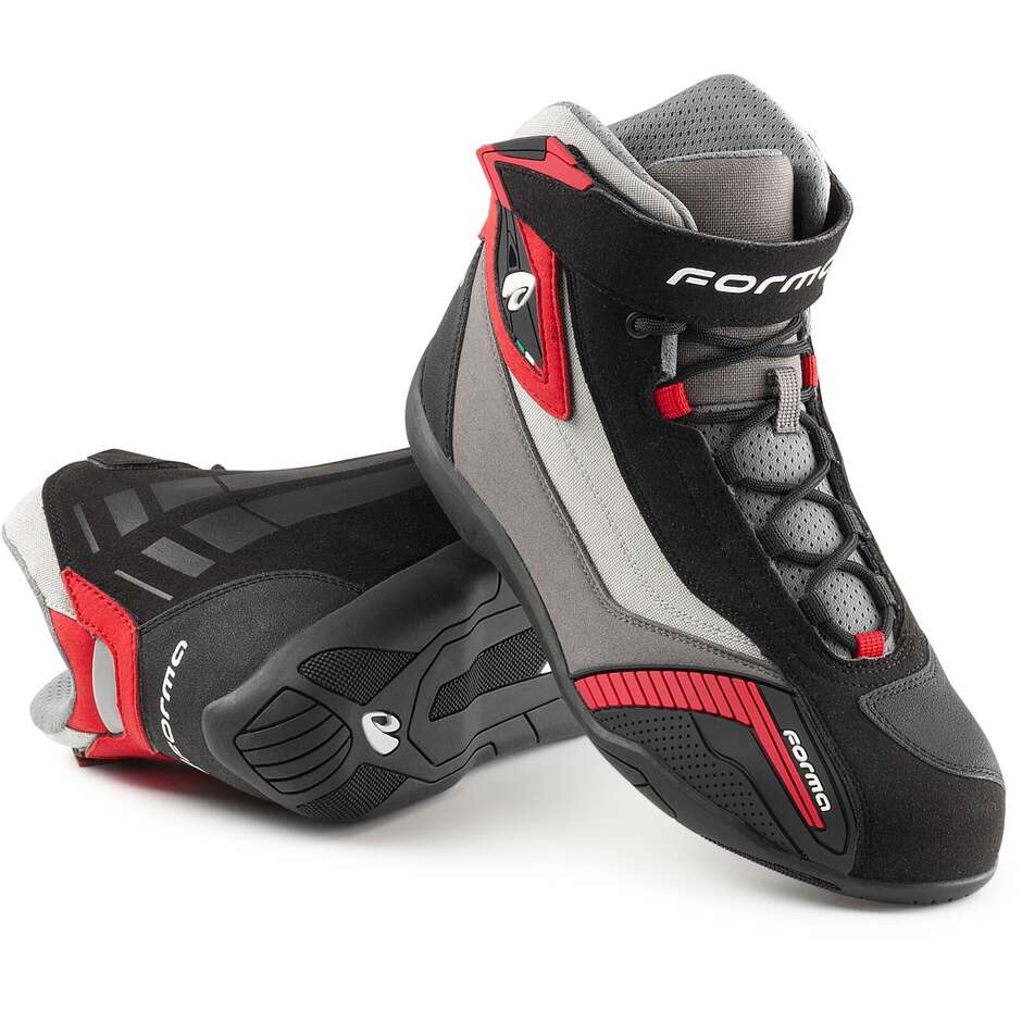 Chaussures Moto Forma GENESIS Noir Gris Bordeaux