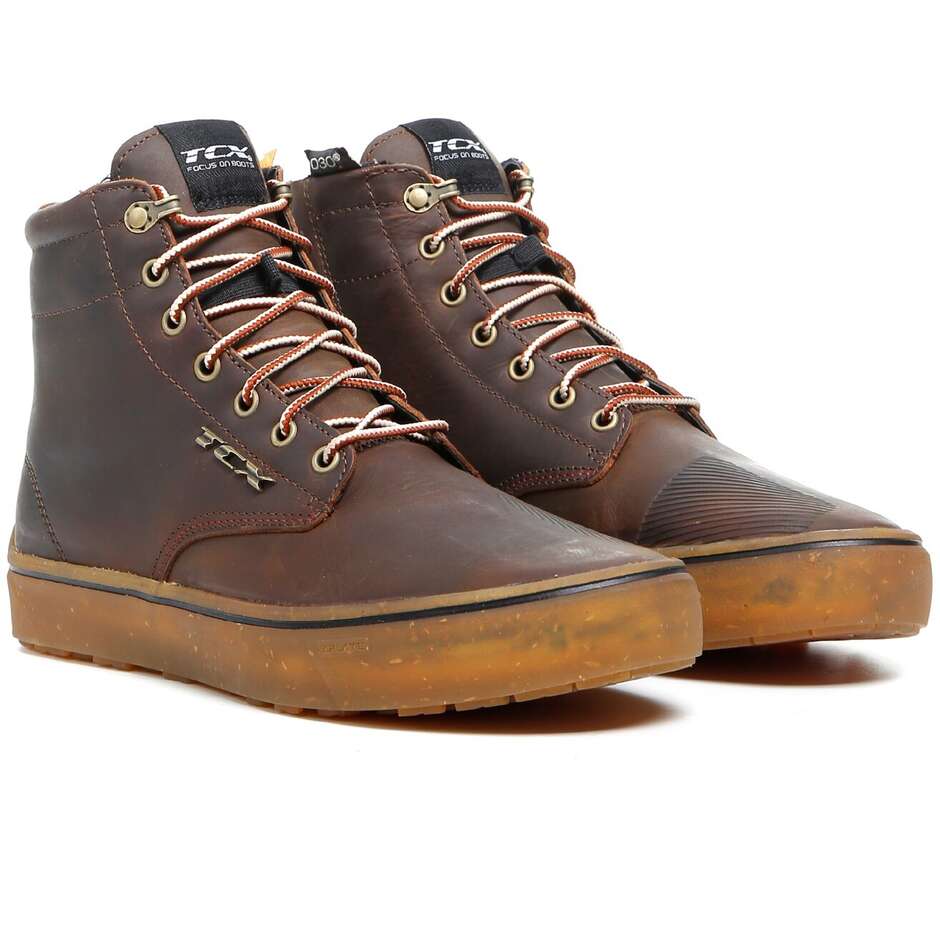 Chaussures moto imperméables personnalisées Tcx DARTWOOD WP Brown