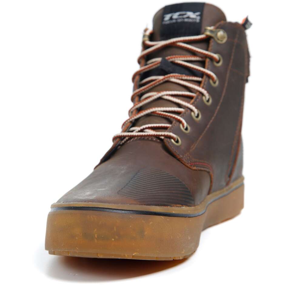 Chaussures moto imperméables personnalisées Tcx DARTWOOD WP Brown