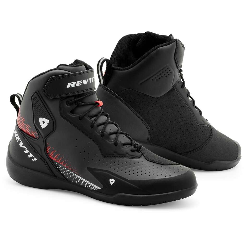 Chaussures Moto Rev'it G-FORCE 2 Noir Rouge Fluo