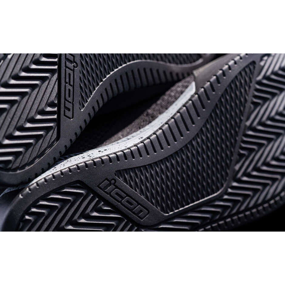 Chaussures Moto Sport Icon OVERLORD Ventilé Noir