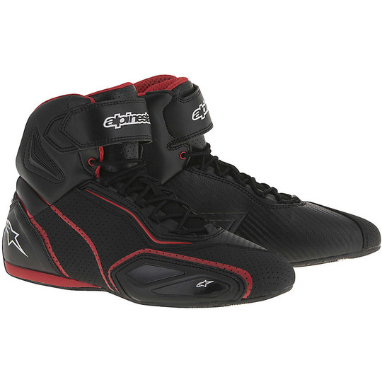 Chaussures moto techniques Alpinestars Faster 2 Vented Black Red