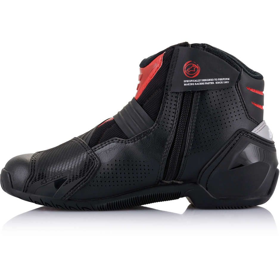 Chaussures Moto Techniques Alpinestars SMX-1 R V2 VENTED Noir Rouge