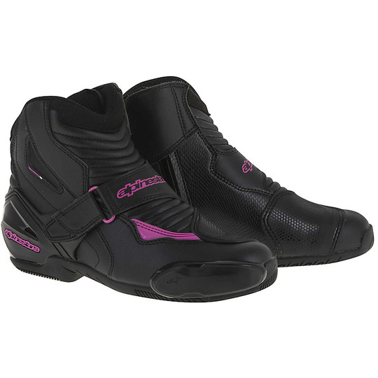 Chaussures Moto Techniques Alpinestars Stella SMX-1R Noir Fuchsia