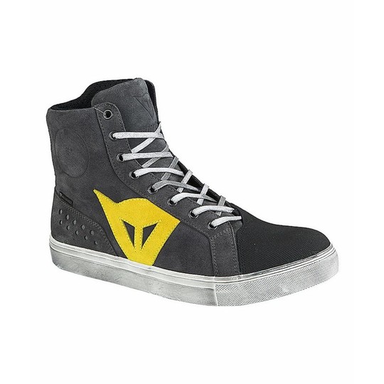 Chaussures Moto Techniques Dainese Street Biker D-WP Anthracite Yellow