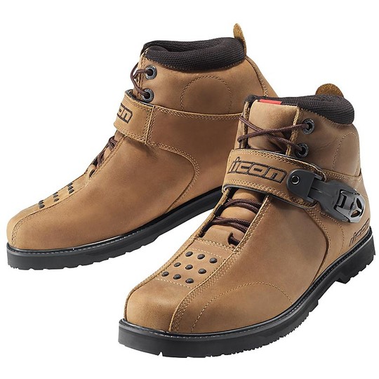 Chaussures Moto Techniques Icon Model Superduty 4 Brown