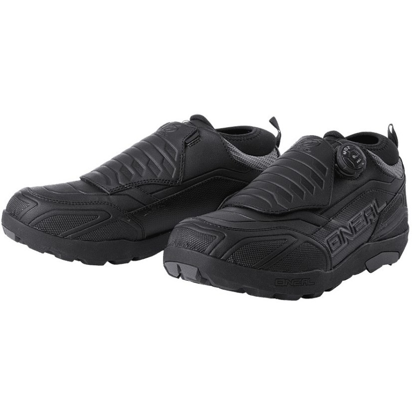 Chaussures VTT Ebike Oneal Loam Imperméables Noir Gris