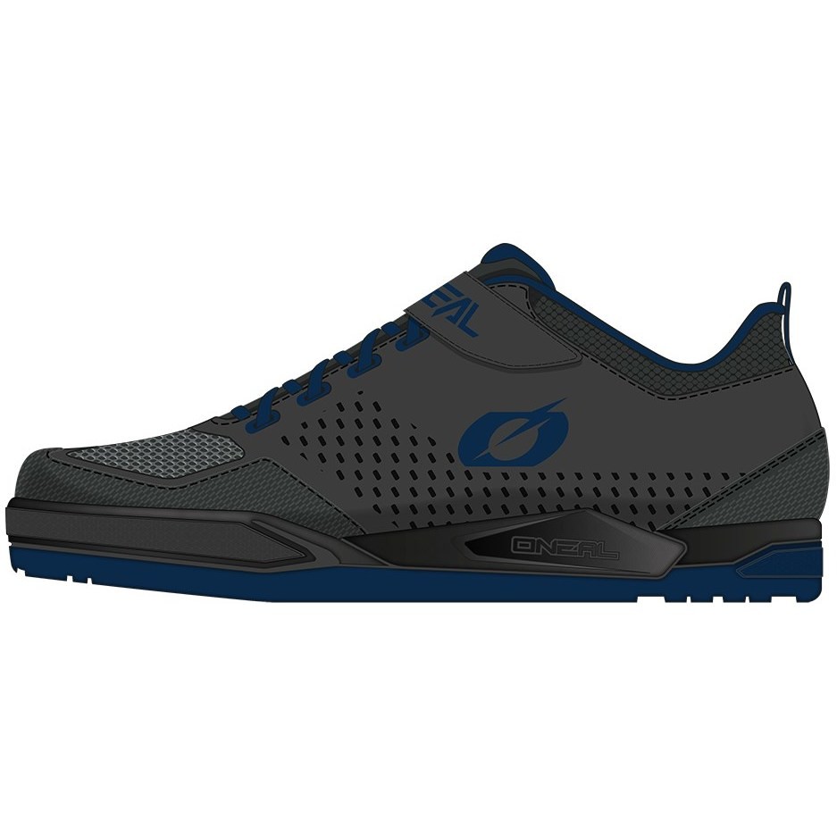 Chaussures VTT Oneal Flow SPD MTB Ebike Gris Bleu