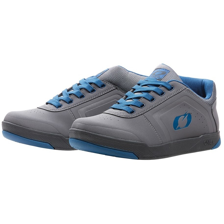 Chaussures VTT Oneal Pinned Pro Flat Pedal V.22 Gris Bleu