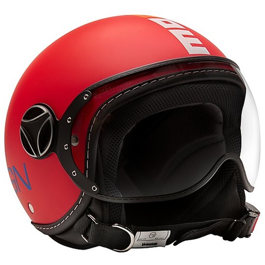 Child Helmet Moto Jet Momo Design FGTR BABY Red Matt Multicolor