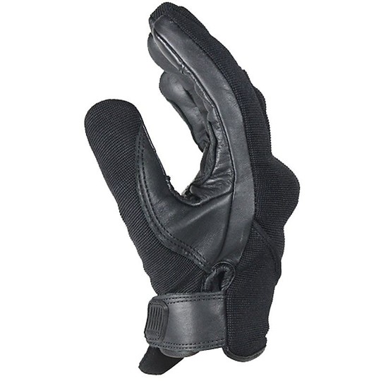 Child Motorcycle Gloves in Harisson Certified Fabric SPLASH EVO WP KID Black