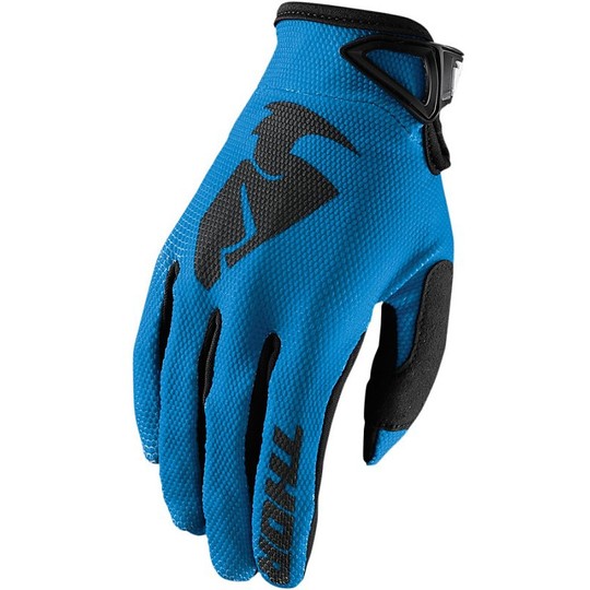 Children's Moto Cross Enduro Gloves Thor Sector Youth S20 Blue