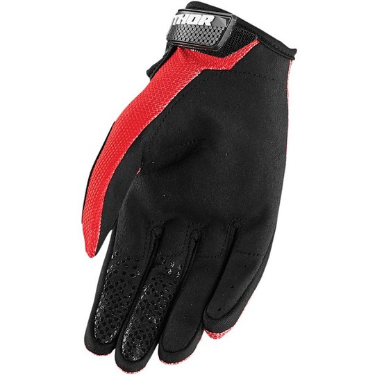 Children's Moto Cross Enduro Gloves Thor Sector Youth S20 Red
