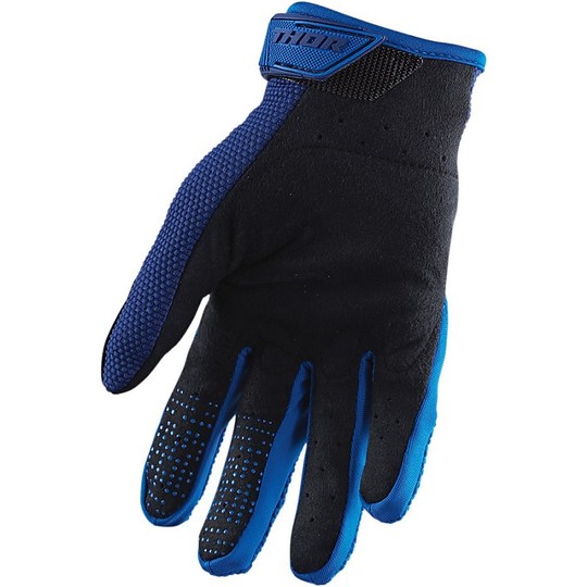 Children's Moto Cross Enduro Gloves Thor Spectrum Youth S20 Blue