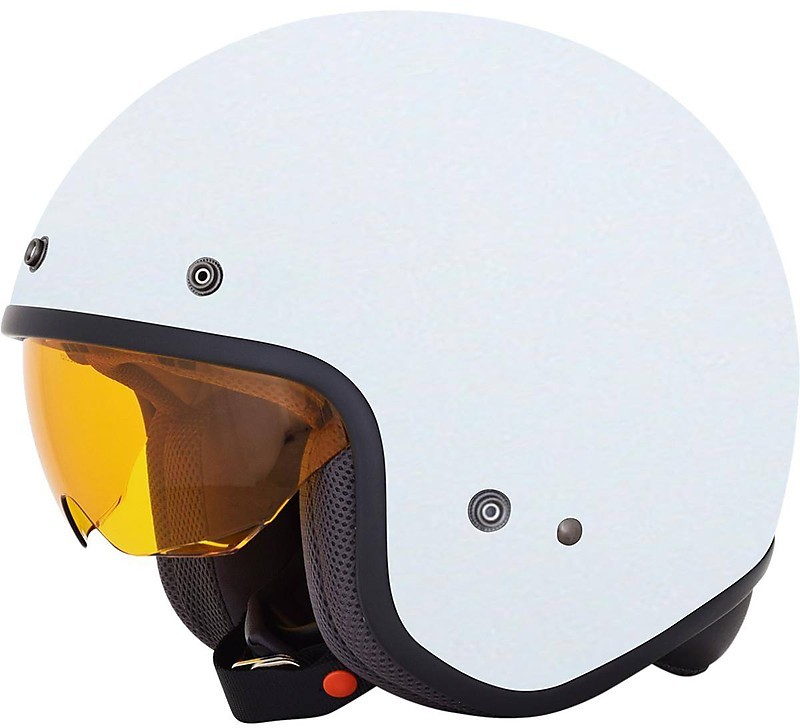 Classic Jet Motorcycle Helmet With AFX Fx-142 Retractable Visor White For Sale Online