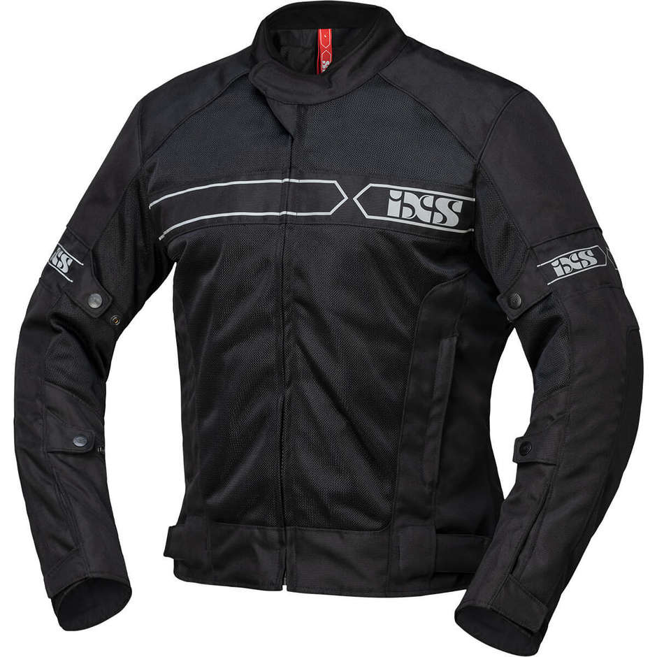 Classic Motorcycle Jacket In Black Ixs Evo-Air Fabric