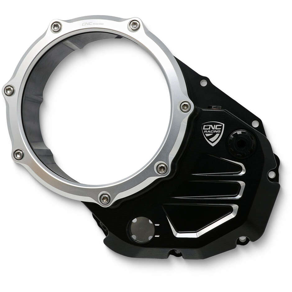 Clear Carter Oil Clutch Ducati BICOLOR CNC Racing Silver Black