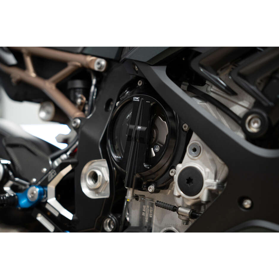 Clear Clutch Cover BMW CA801 Wire Control CNC Racing Black
