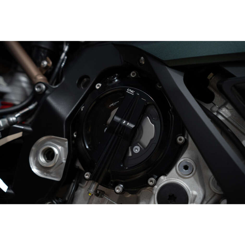 Clear Clutch Cover BMW CA801 Wire Control CNC Racing Black